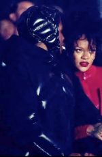 RIHANNA and ASAP Rocky Arrives at Moncler