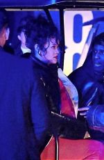 RIHANNA and ASAP Rocky Arrives at Moncler