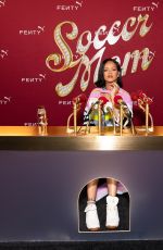 RIHANNA at Her Fenty x Puma Press Conference in Los Angeles 10/23/2024