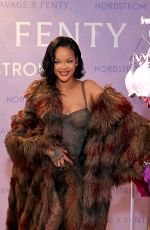 RIHANNA at Savage x Fenty Lavish Lace Debut at Nordstrom in Los Angeles 10/10/2024