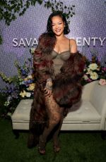 RIHANNA at Savage x Fenty Lavish Lace Debut at Nordstrom in Los Angeles 10/10/2024