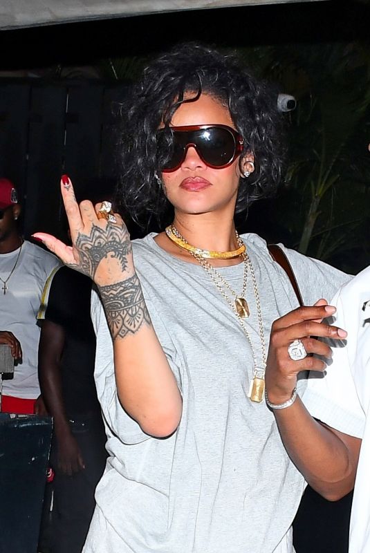 RIHANNA at Zouk Nightclub in Barbados 10/21/2024