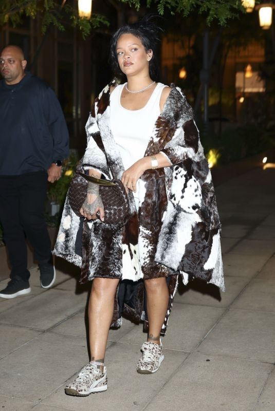 RIHANNA Night Out in New York 10/03/2024