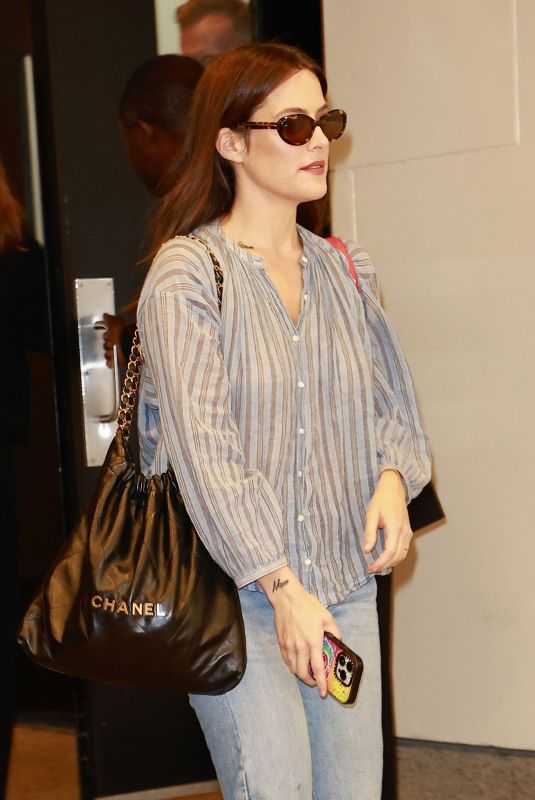 RILEY KEOUGH Leaves CBS Morning Show in New York 10/08/2024