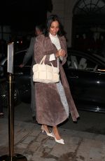 ROCHELLE HUMES Arrives at Eclusive Launch of Georgia Medley x Marina Raphael at Tramp in London 10/09/2024
