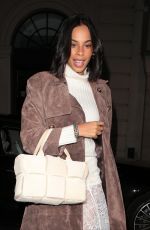 ROCHELLE HUMES Arrives at Eclusive Launch of Georgia Medley x Marina Raphael at Tramp in London 10/09/2024