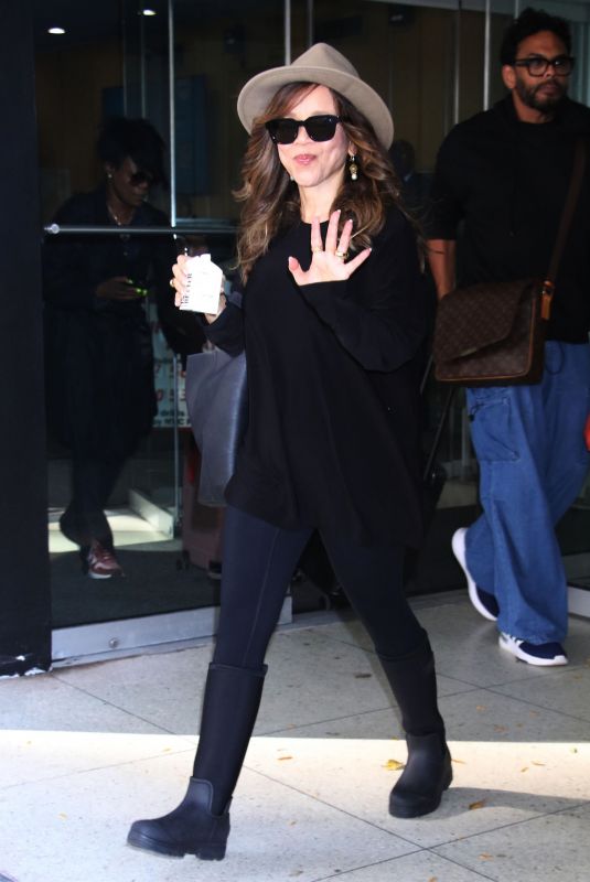 ROSIE PEREZ Leaves Drew Barrymore Show in New York 10/24/2024