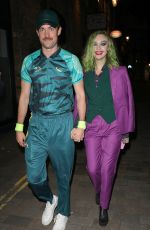 ROXY HORNER Arrives at Hallowzeem Party at The Conduit Club in Covent Garden 10/25/2024