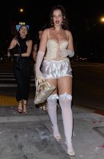 SABRINA CLAUDIO Arrives at a Halloween Party on Sunset Blvd. in Hollywood 10/28/2024