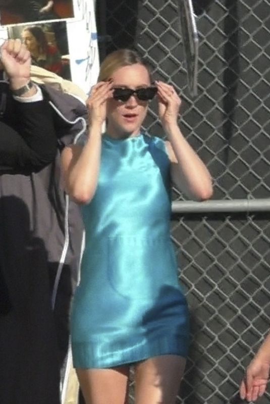 SAOIRSE RONAN Arrives at Jimmy Kimmel Live in Los Angeles 10/03/2024