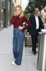 SARAH HAINES Arrives at The View TV Show in New York 10/07/2024