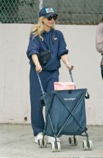 SARAH MICHELLE GELLAR Runs Errands with a Cart in Tow in Los Angeles 10/29/2024