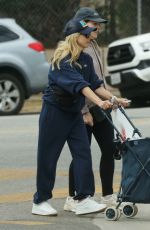 SARAH MICHELLE GELLAR Runs Errands with a Cart in Tow in Los Angeles 10/29/2024