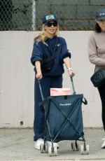 SARAH MICHELLE GELLAR Runs Errands with a Cart in Tow in Los Angeles 10/29/2024