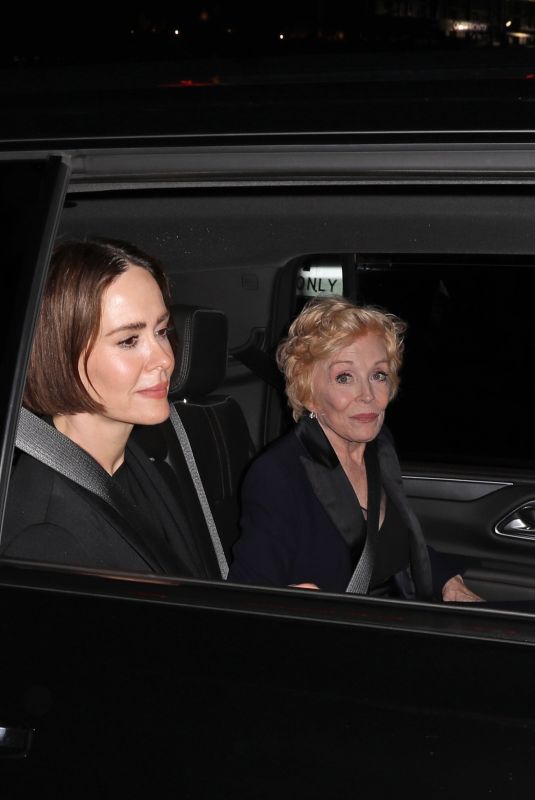 SARAH PAULSON and HOLLAND TAYLOR Leaves Chateau Marmont in Los Angeles 10/05/2024