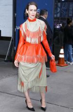 SARAH PAULSON Arrives at Good Morning America in New York 10/03/2024