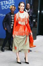 SARAH PAULSON Arrives at Good Morning America in New York 10/03/2024