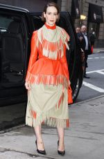 SARAH PAULSON Arrives at Good Morning America in New York 10/03/2024