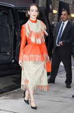 SARAH PAULSON Arrives at Good Morning America in New York 10/03/2024