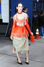 SARAH PAULSON Arrives at Good Morning America in New York 10/03/2024