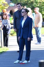 SCARLETT JOHANSSON and Rupert Friend on the Set of Jurassic World Rebirth in Brooklyn 10/21/2024