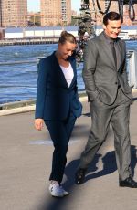SCARLETT JOHANSSON and Rupert Friend on the Set of Jurassic World Rebirth in Brooklyn 10/21/2024