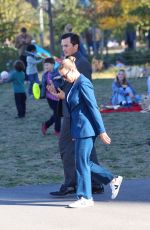 SCARLETT JOHANSSON and Rupert Friend on the Set of Jurassic World Rebirth in Dumbo 10/20/2024