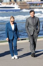 SCARLETT JOHANSSON and Rupert Friend on the Set of Jurassic World Rebirth in Dumbo 10/20/2024