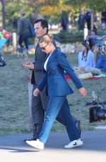 SCARLETT JOHANSSON and Rupert Friend on the Set of Jurassic World Rebirth in Dumbo 10/20/2024