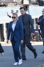SCARLETT JOHANSSON and Rupert Friend on the Set of Jurassic World Rebirth in Dumbo 10/20/2024
