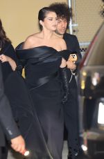 SELENA GOMEZ and Benny Blanco Leaves Emilia Perez Premiere in Los Angeles 10/21/2024