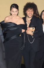 SELENA GOMEZ and Benny Blanco Leaves Emilia Perez Premiere in Los Angeles 10/21/2024
