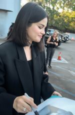 SELENA GOMEZ Steps Out to Greet Some Fans in Hollywood 10/21/2024