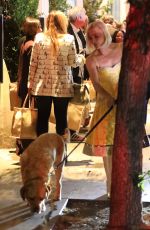 SELMA BLAIR Arrives with Her Dog at Variety