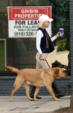 SELMA BLAIR Out with Her Dog Scout at Bluestone Lane in Los Angeles 10/30/2024