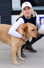 SELMA BLAIR Out with Her Dog Scout at Bluestone Lane in Los Angeles 10/30/2024