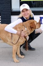 SELMA BLAIR Out with Her Dog Scout at Bluestone Lane in Los Angeles 10/30/2024