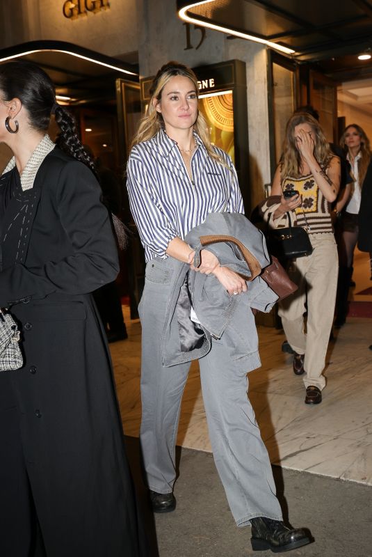 SHAILENE WOODLEY Arrives at Miu Miu After-party at Gigi Manko in Paris 10/01/2024