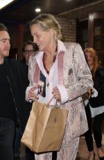 SHARON STONE Night Out in Santa Monica 10/22/2024