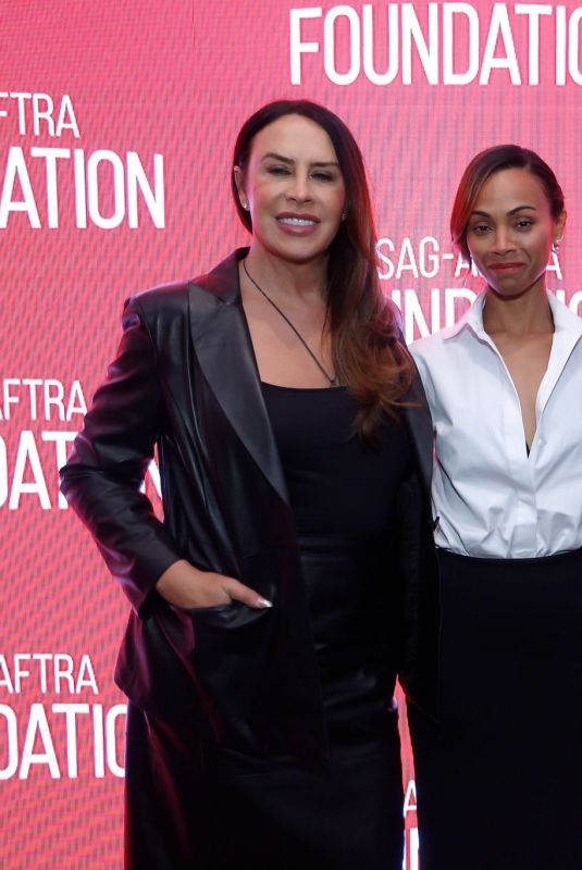 SLENA GOMEZ, ZOE SALDANA and KARLA SOFIA GASCON at  SAG-AFTRA Foundation Conversations: Emilia Perez in New York 10/15/2024