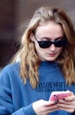 SOPHIE TURNER Out and About in London 10/24/2024