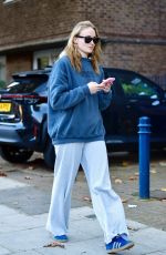 SOPHIE TURNER Out and About in London 10/24/2024