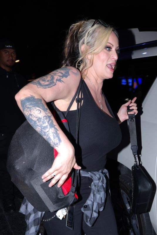 STORMY DANIELS Leaves Her Comedy Show in Hollywood 10/06/2024