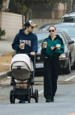 SUKI WATERHOUSE and Robert Pattinson Out for a Family Breakfast with Their Baby in Los Feliz 10/06/2024