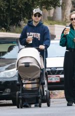 SUKI WATERHOUSE and Robert Pattinson Out for a Family Breakfast with Their Baby in Los Feliz 10/06/2024