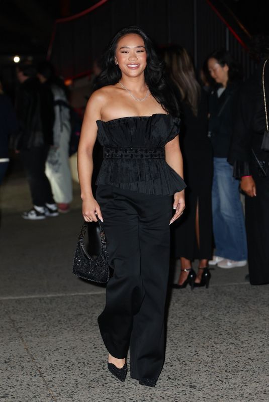 SUNISA LEE Arrives at Giorgio Armani Women