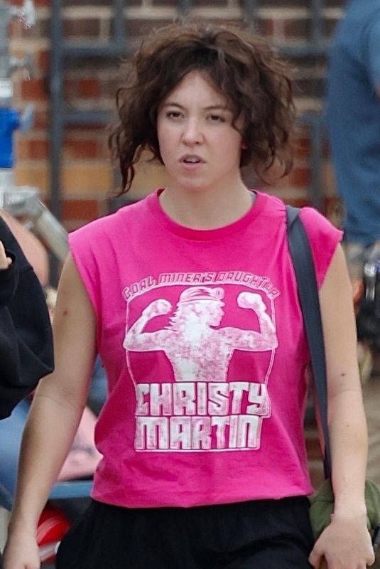 SYDNEY SWEENEY at Christy Martin on the Set of Her Boxing Biopic in Gastonia 10/29/2024
