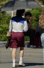 SYDNEY SWEENEY on the Set of Apopka in Charlotte 10/11/2024