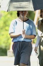SYDNEY SWEENEY on the Set of Apopka in Charlotte 10/11/2024