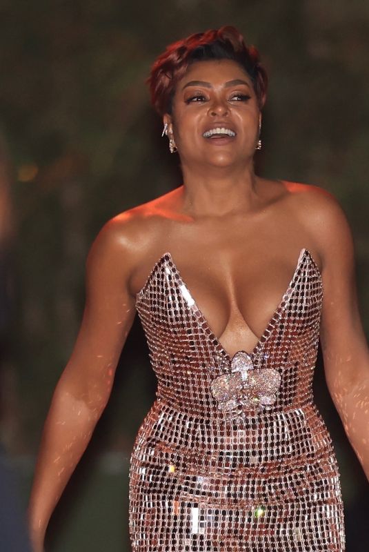 TARAJI P. HENSON Leaves Annual Academy Museum Gala in Los Angeles 10/19/2024